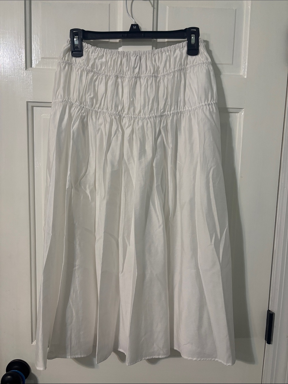 Saks Fifth Avenue Skirt Size S Elastic Waist White Lined - Picture 2 of 7